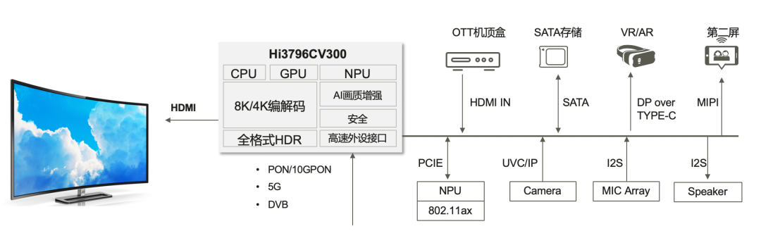 8K+AI视听旗舰产品：Hi3796CV300